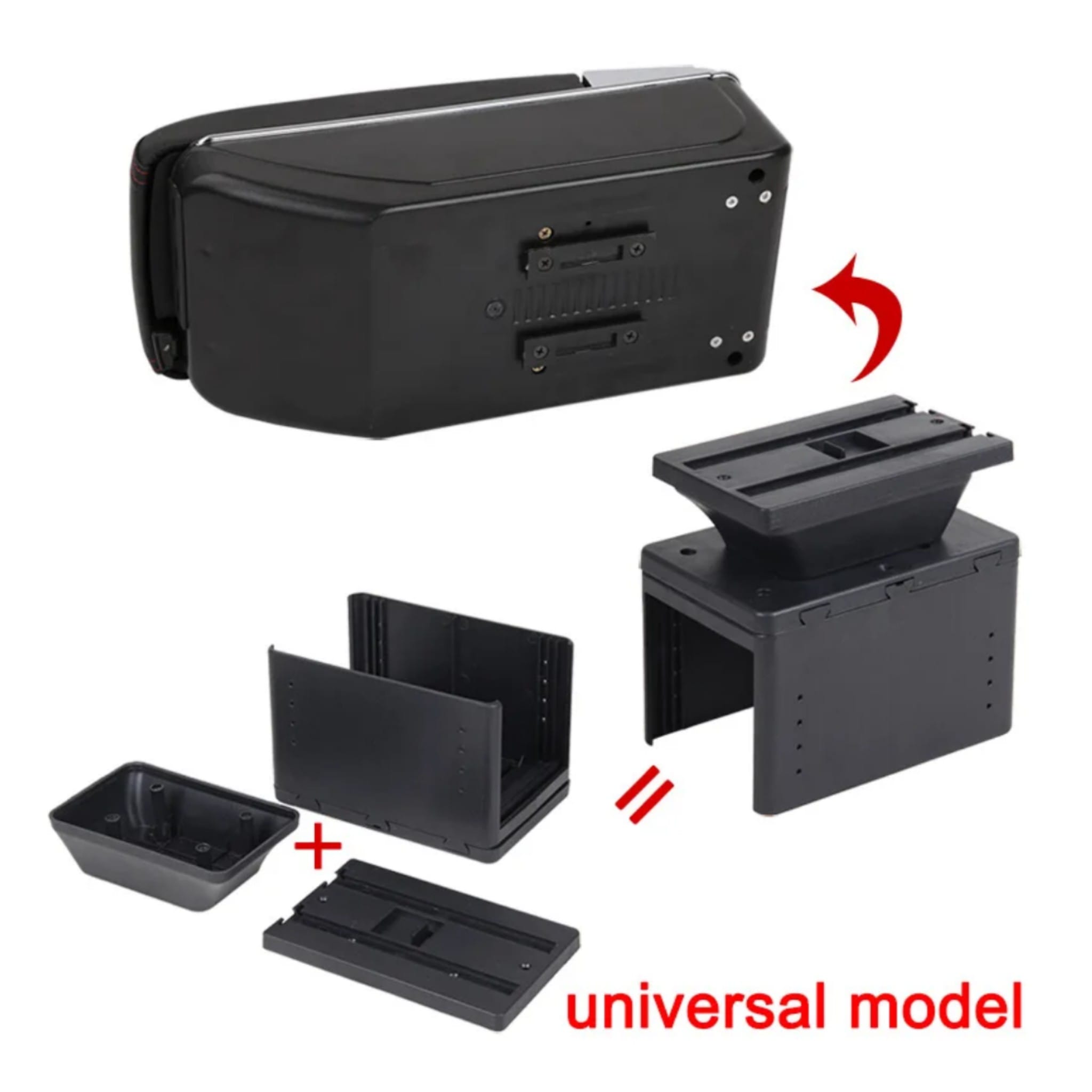 Universal Car Armrest Console, Armrest Console Storage Box With 7 USB Ports