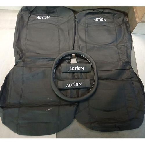 Black 5-Seater Action Car Seat Cover – Universal Fit, Premium Protection for Your Car Seats
