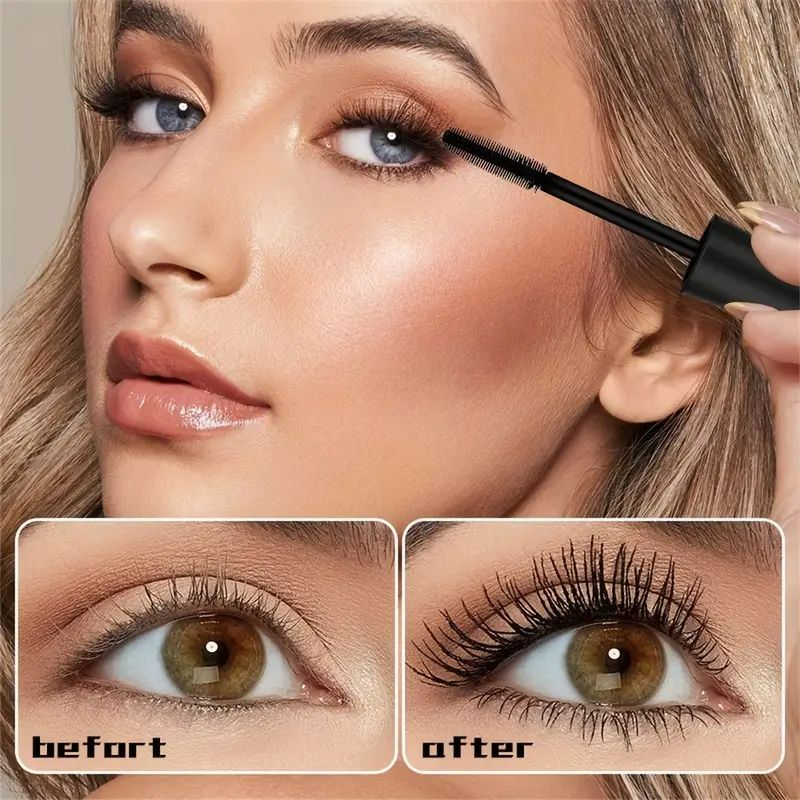 4D Waterproof Mascara Thick Lengthening Mascara Curling Long Volumizing Mascara For Big Eye Makeup view 6