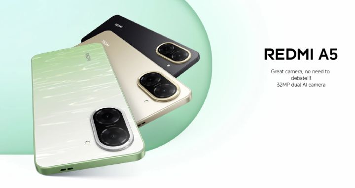 [Brand New!!!] XIAOMI Redmi A5 4GB RAM + 128GB ROM Storage Smartphone Display 6.88" Dual SIM ,32MP main camera, 8MP front camera 5200mAh battery Side fingerprint sensor USB Type-C