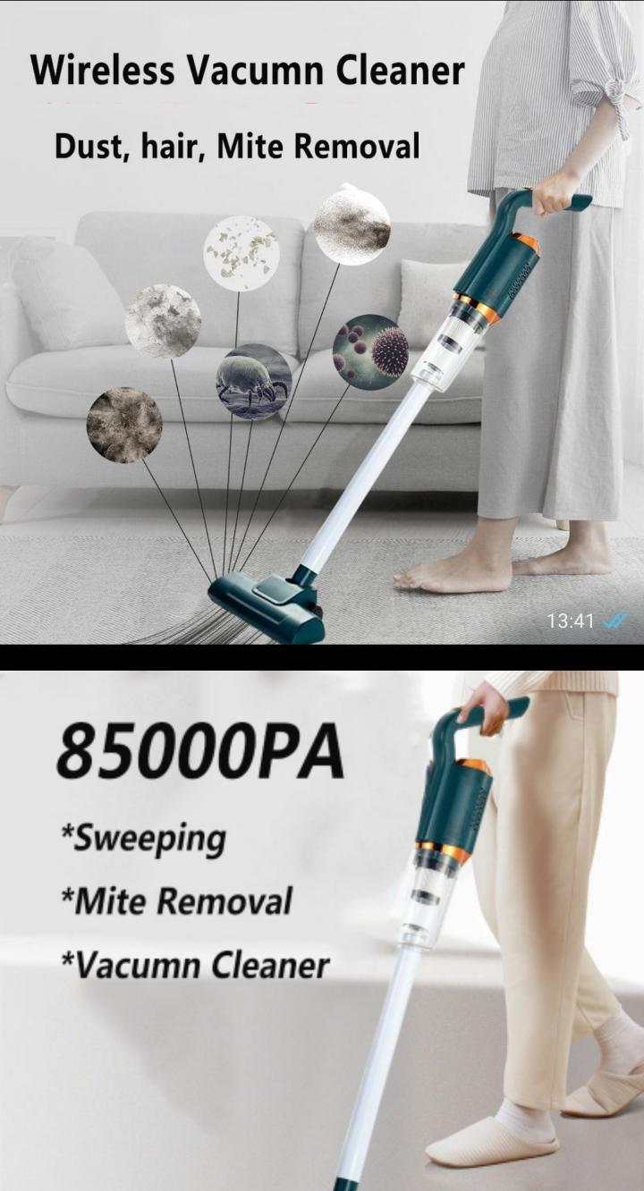 PREMIUM Em Rechargeable Wet and Dry Self Cleaning Wireless Vaccum Cleaner With Intelligent Sunction Portable Rechargeable Dust Filter Super Strong Vacuum Cleaner for Home Office Car Floor Cleaning