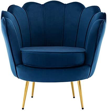 Velvet Arm Recliner Lounge Dining Chairs Sofa Nursing Occasional Reading Seating Armchairs Home Living Room Bedroom Furniture, with 7cm Thick Padding Seat