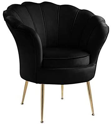 Velvet Arm Recliner Lounge Dining Chairs Sofa Nursing Occasional Reading Seating Armchairs Home Living Room Bedroom Furniture, with 7cm Thick Padding Seat