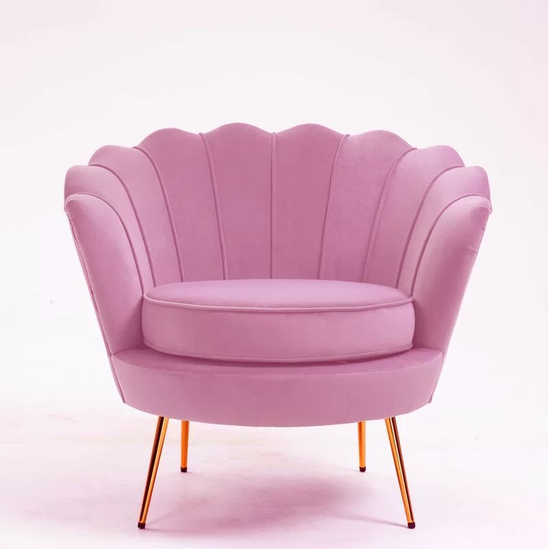 Velvet Arm Recliner Lounge Dining Chairs Sofa Nursing Occasional Reading Seating Armchairs Home Living Room Bedroom Furniture, with 7cm Thick Padding Seat