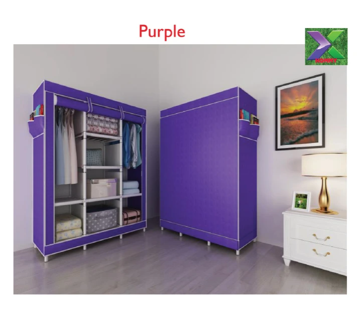 3 Portable Wardrobe Closet Non-Woven Fabric Cover Standing Closet Storage Wardrobe Closet Quick and Easy Assembly