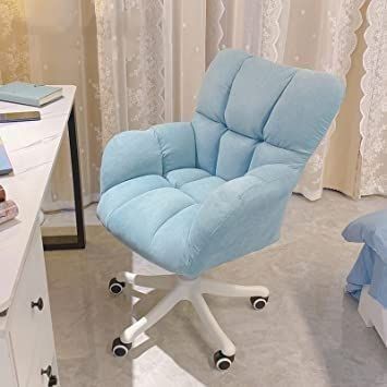 Velvet Office Chair Upgraded Comfortable Seat Cushion Desk and Chair Makeup Bench Office and Home Swivel Chair