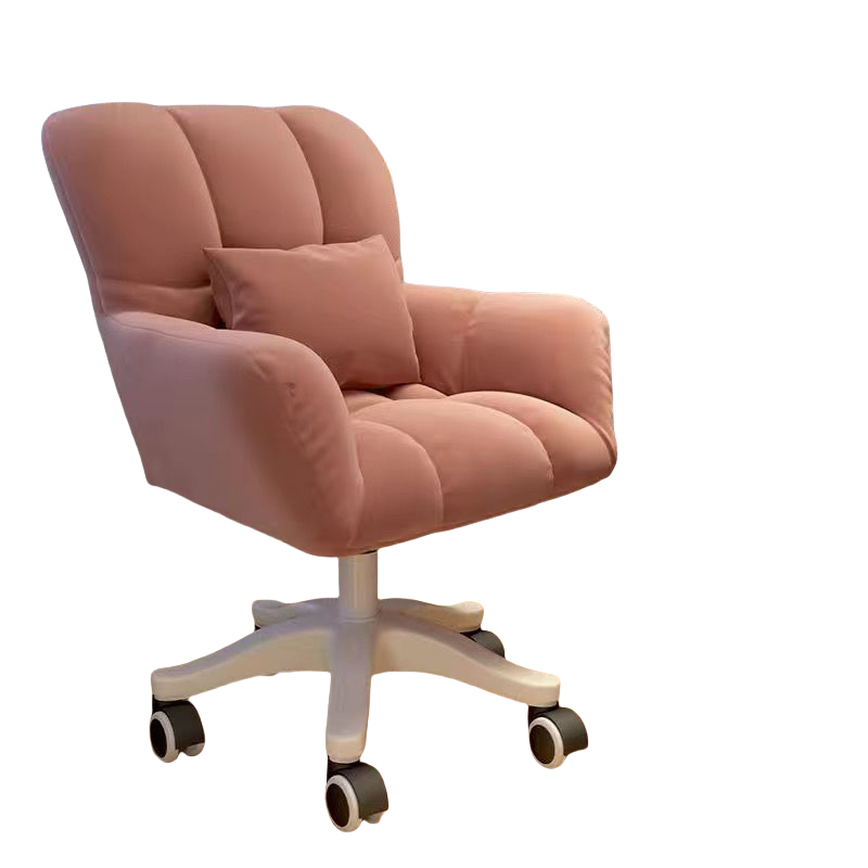 Velvet Office Chair Upgraded Comfortable Seat Cushion Desk and Chair Makeup Bench Office and Home Swivel Chair