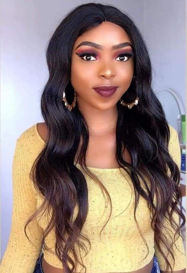 loose wave semi human hair wig