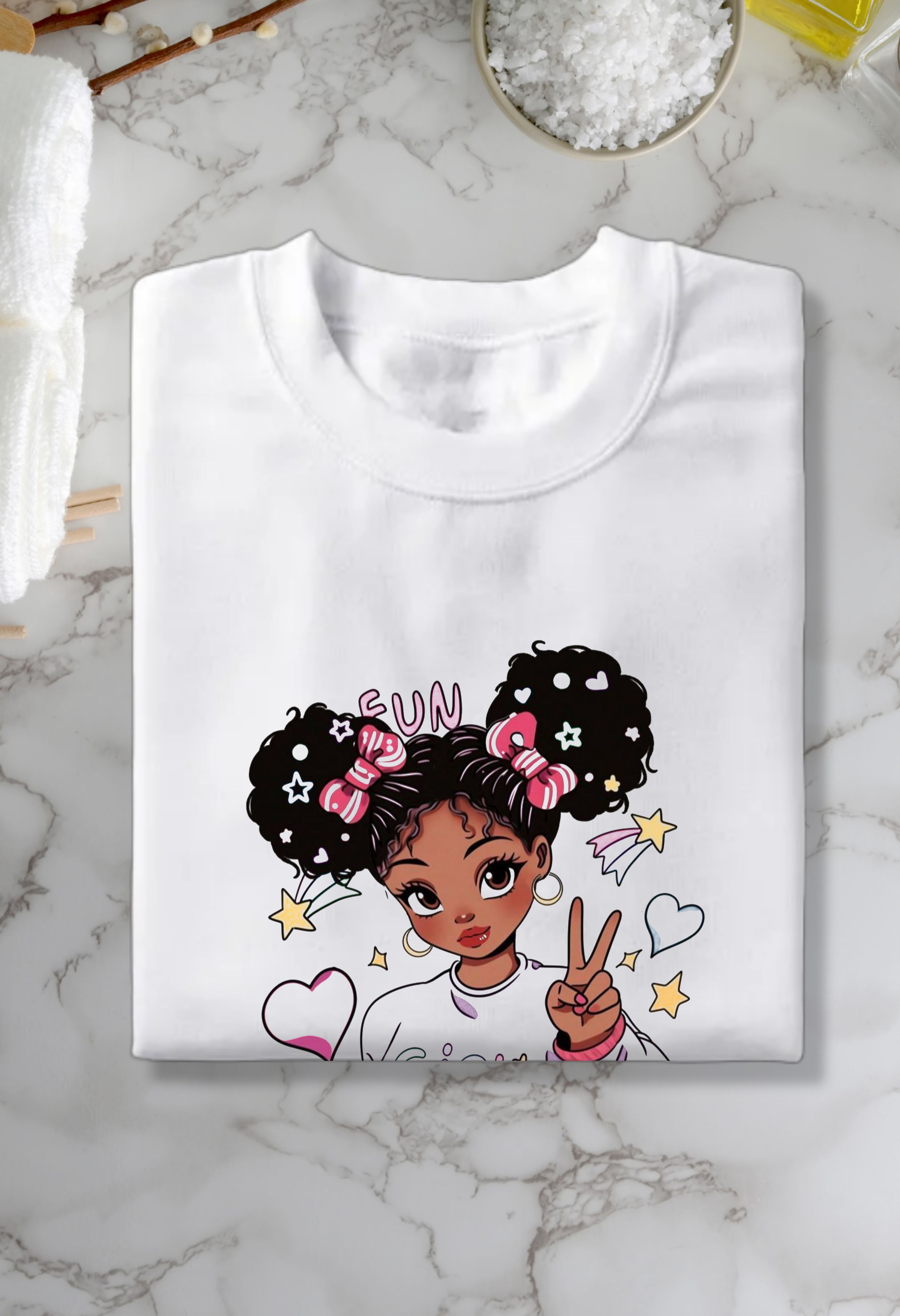 Fun girl printed Cotton T-shirt cotton tshirt for ladies. 100%cotton tshirts fitting heavy cotton unisex