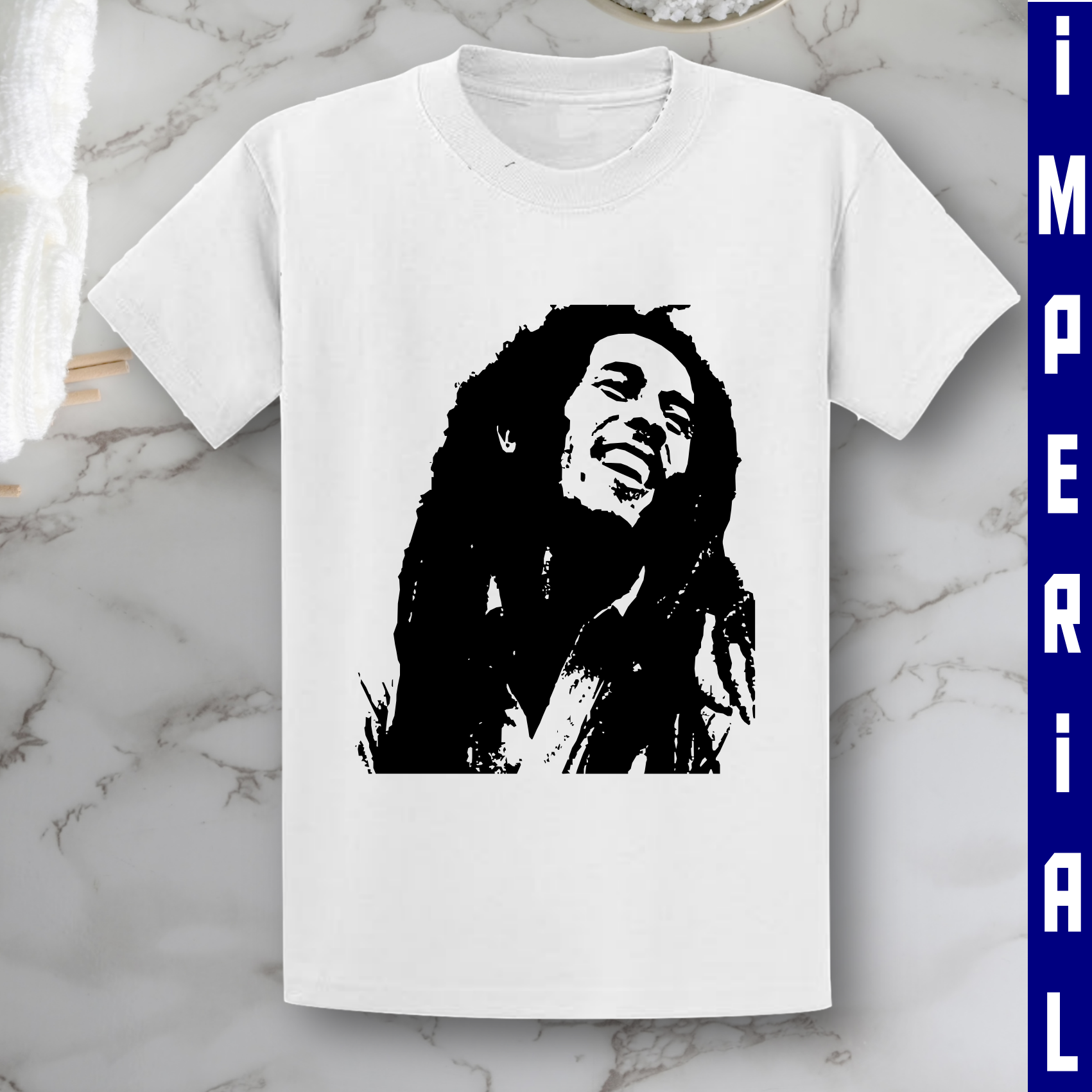 Reggae T-shirt bob marley themed tshirt for reggae lovers. 100%cotton tshirts fitting heavy cotton unisex