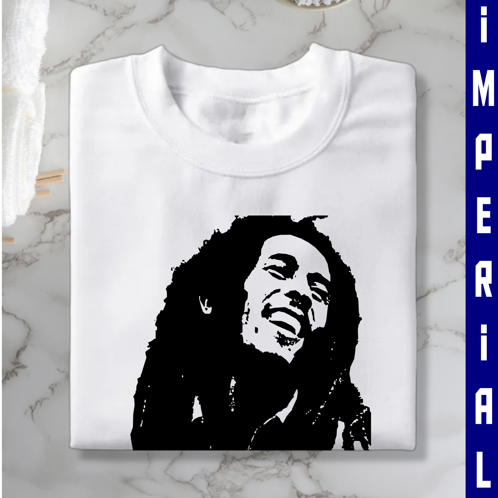Reggae T-shirt bob marley themed tshirt for reggae lovers. 100%cotton tshirts fitting heavy cotton unisex
