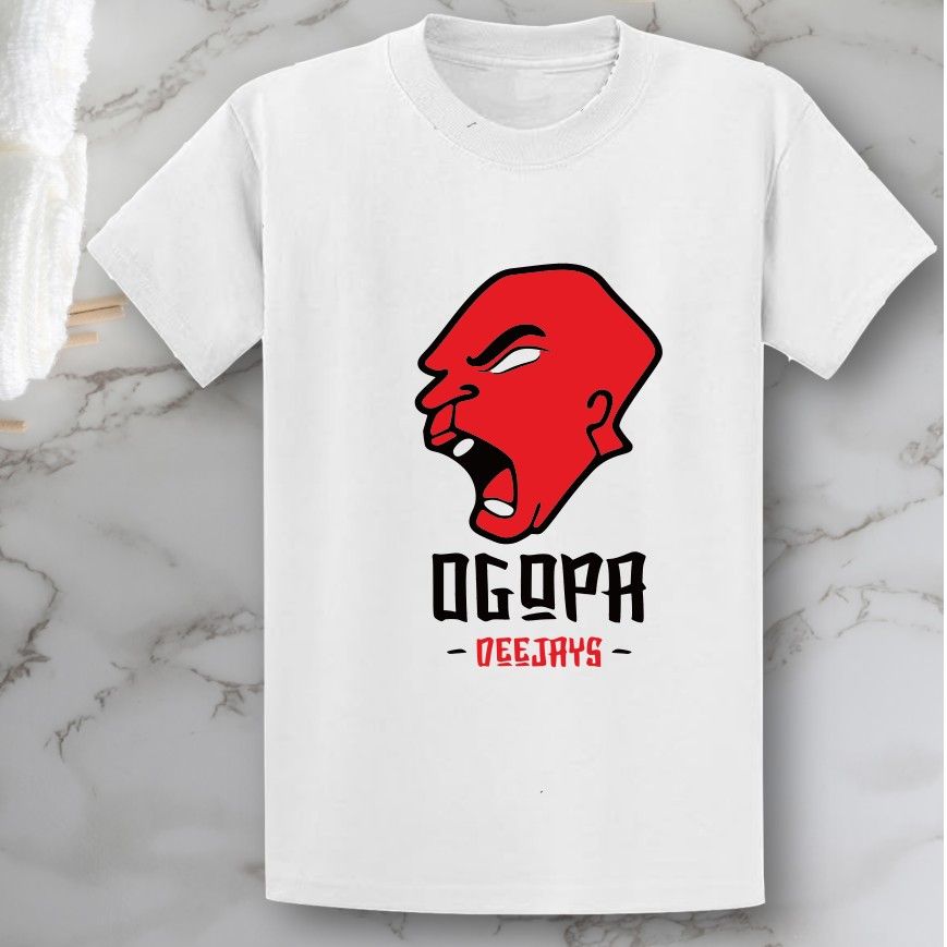 Cotton printed T-shirt Ogopa deejays classic Outdoor Cotton T-shirt Unisex. 100% cotton tshirts Fitting Heavy Cotton Unisex Oldschool wear for events, outdoor or casual wear.