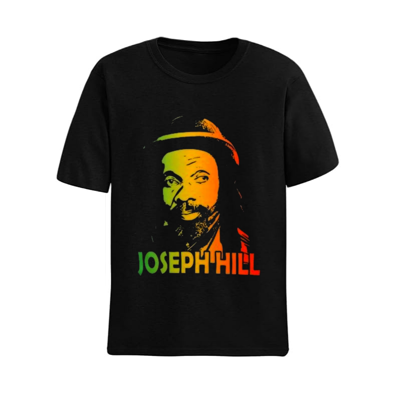 Cotton T-shirt Joseph hill reggae themed tshirt unisex. 100%cotton tshirts fitting heavy cotton unisex all weather wear confortable and fitting