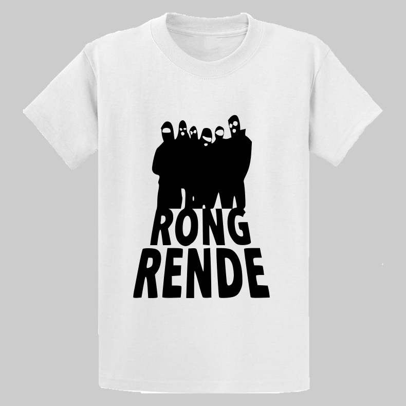 Plain T-shirt New Fashion Rong rende printed t-shirt with message casual white cotton t-shirt well fitting tshirt short sleeved all weather t-shirt