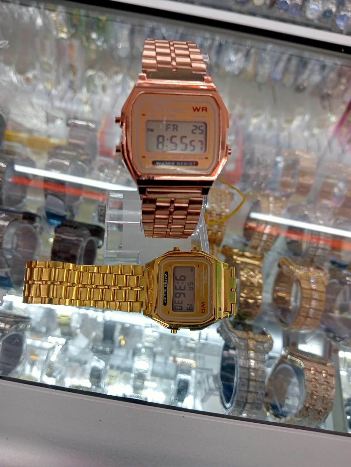 Gold Casio Series | Unisex Digital Watch | Vintage | WR | 100 SEC Stop Watch | Daily Alarm | Regular Time Keeping: Hour, Minute, Second, PM, Date, Day | Led Light | 7 Yr Battery