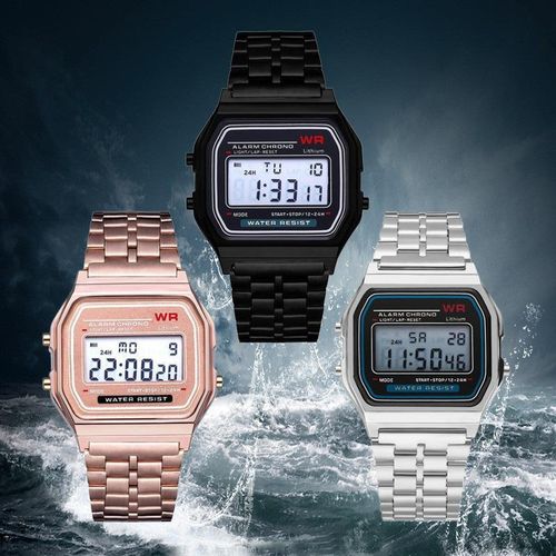 Casio Vintage Unisex Watch | Unisex Digital Watch | Vintage | WR | 100 SEC Stop Watch | Daily Alarm | Regular Time Keeping: Hour, Minute, Second, PM, Date, Day | Led Light | 7 Yr Battery