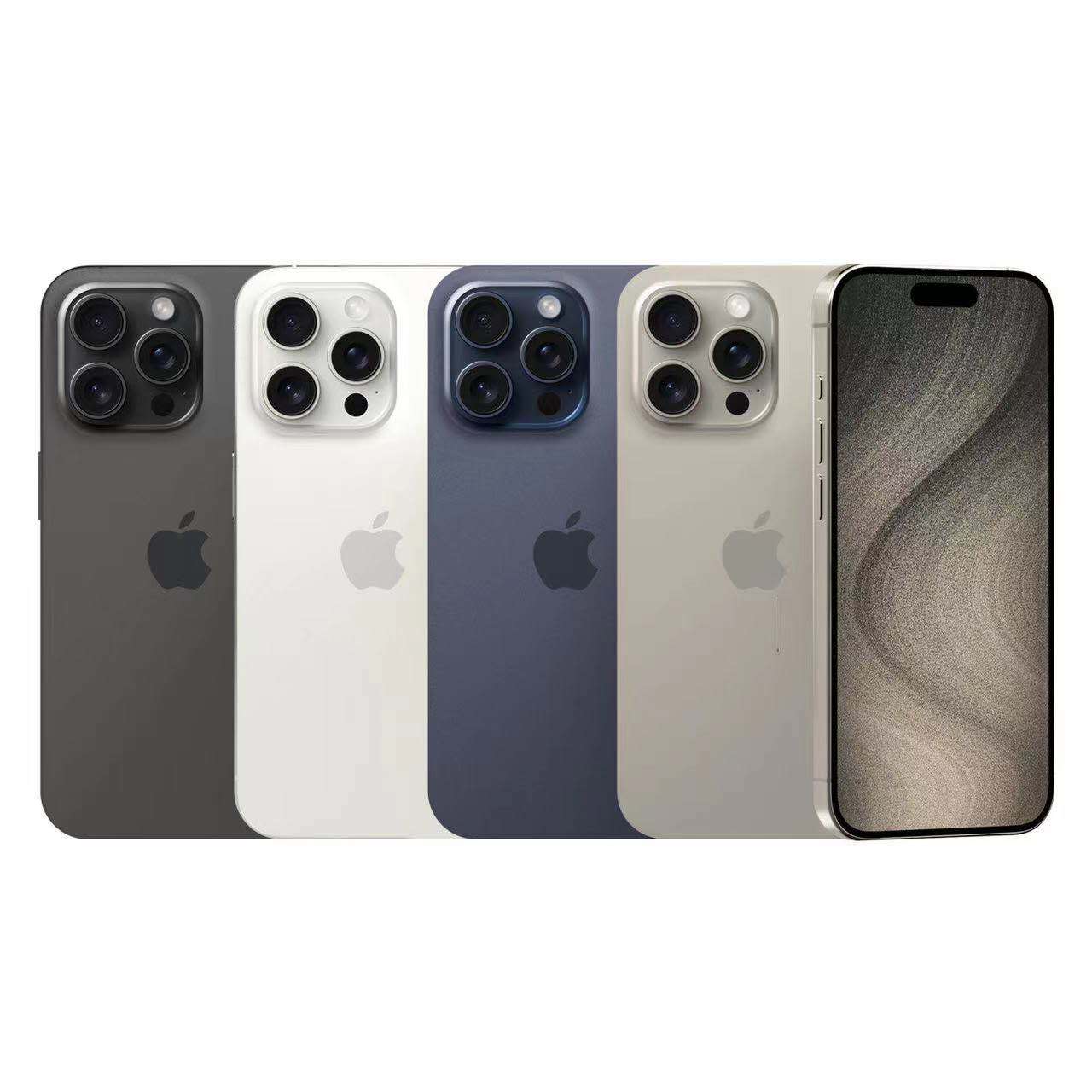iPhone 15 Pro original refurbished dual sim phone, original color choices, with 128GB/256GB/512GB at wholesale prices, with Free stylish phone case as gift.