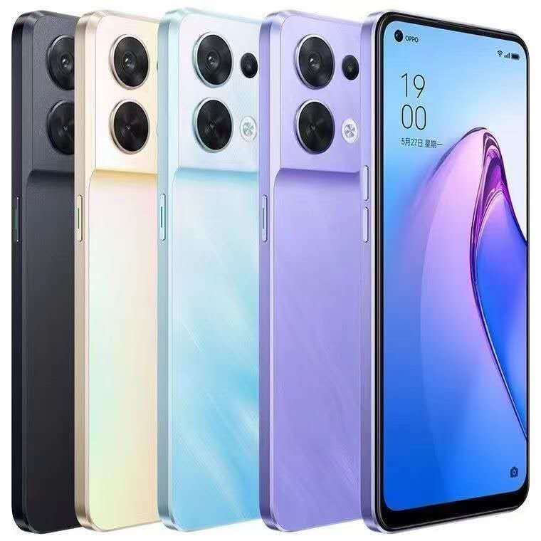 Oppo Reno8 refurbished high quality smart phone, 8+128GB/8+256GB access Google services original color choices affordable prices smart phone