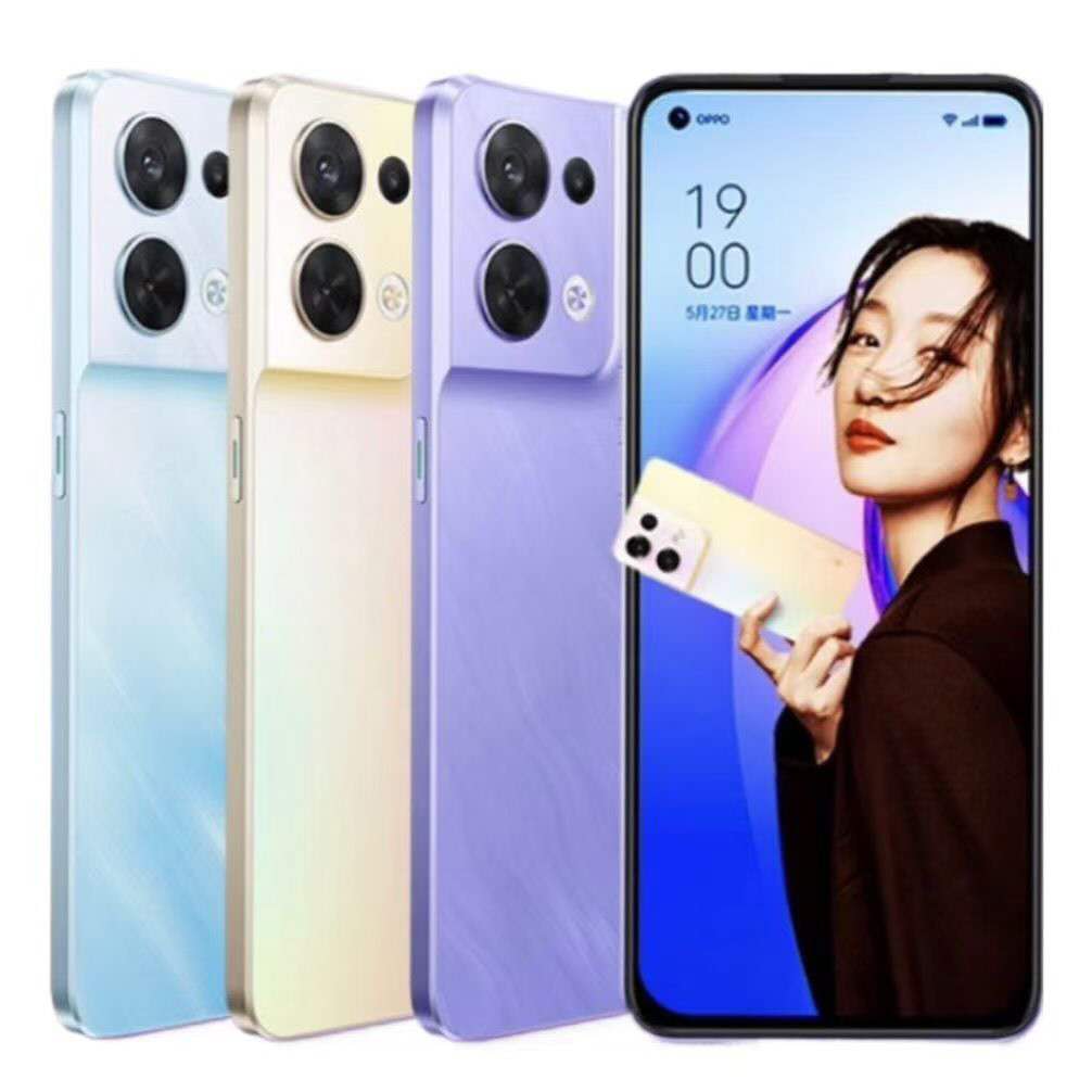 Oppo Reno8 refurbished high quality smart phone, 8+128GB/8+256GB access Google services original color choices affordable prices smart phone