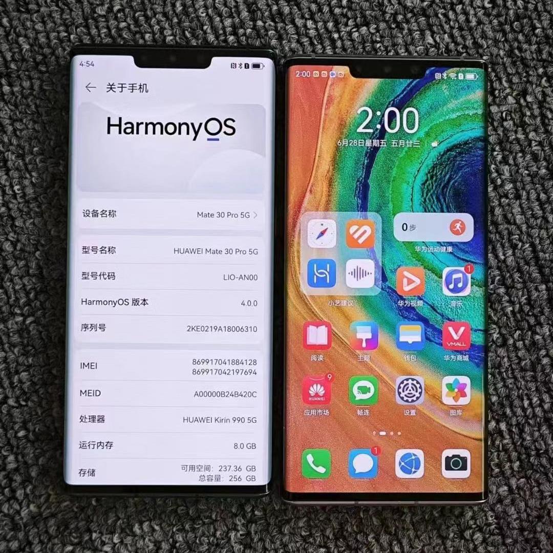 Huawei Mate 30 Pro refurbished top quality with 128GB/256GB for choice official colors for choice, access to Google service through the guidance from our shop 4G