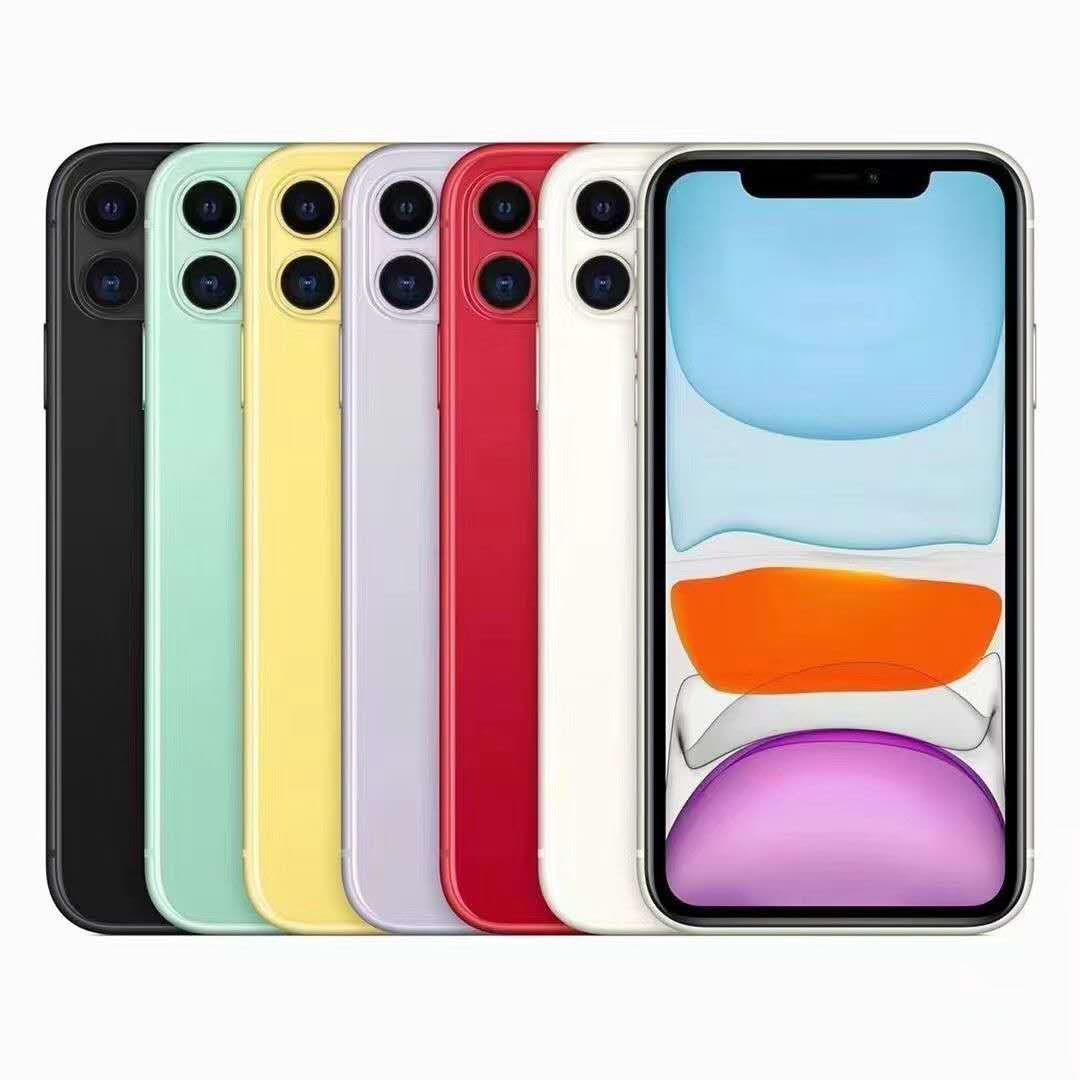 iPhone 11 original refurbished quality smart phone, download all the apps free from app store, official color choice with 64GB/128GB/256GB multiple choices of memory