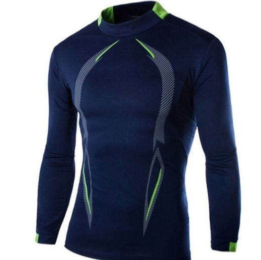Summer new men's long-sleeved T-shirt fitness training breathable quick-drying clothes fashion T-shirt suitable for daily leisure outdoor sports wear.