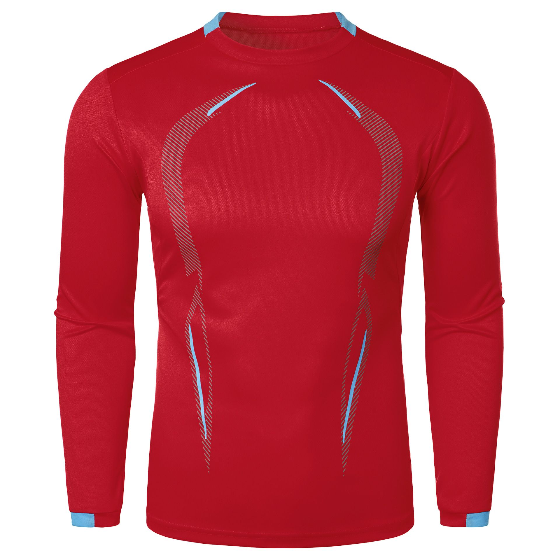 Summer new men's long-sleeved T-shirt fitness training breathable quick-drying clothes fashion T-shirt suitable for daily leisure outdoor sports wear.