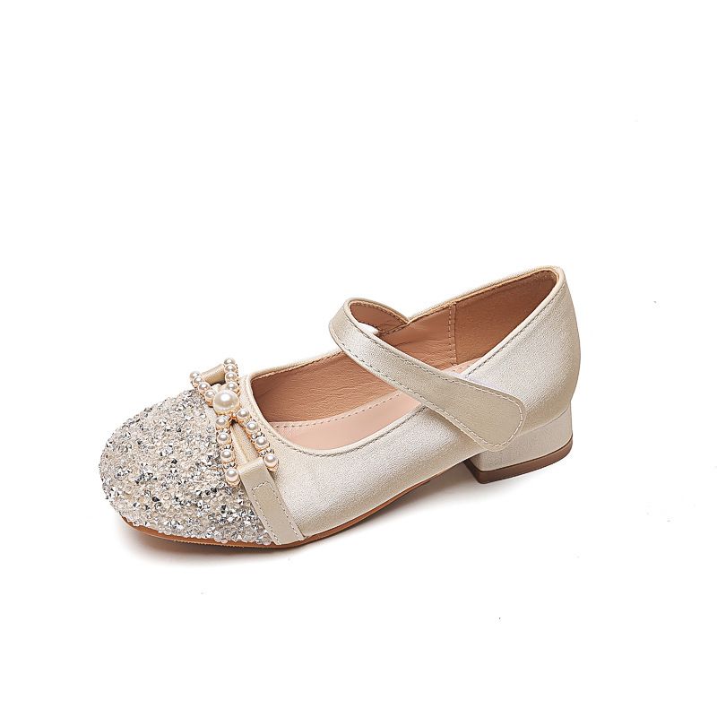 New girls' shoes Princess shoes sequined soft-soled performance shoes with dress shoes are suitable for birthday parties, school Christmas parties and banquets.