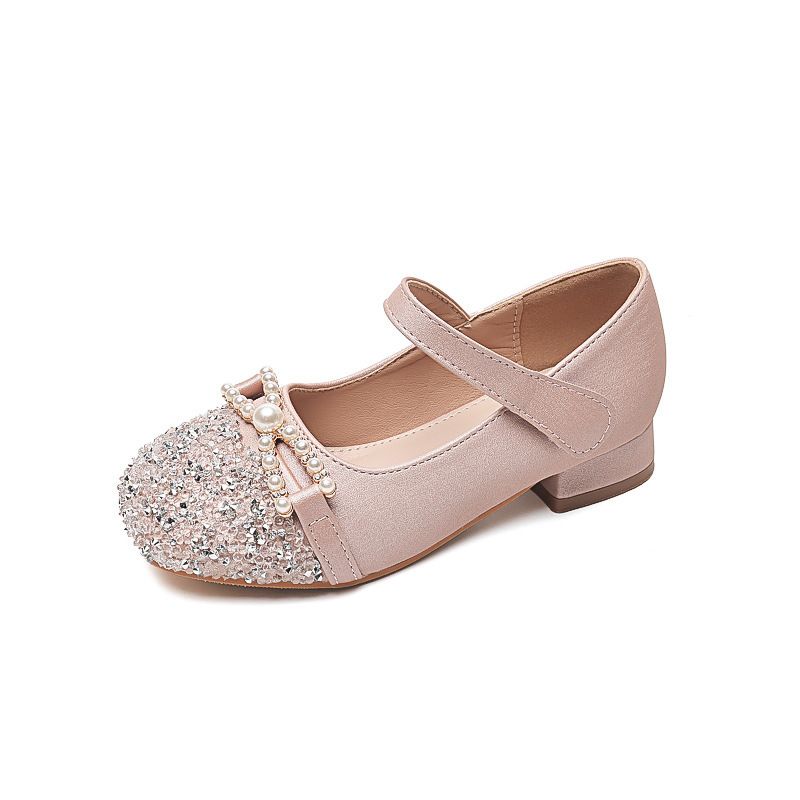 New girls' shoes Princess shoes sequined soft-soled performance shoes with dress shoes are suitable for birthday parties, school Christmas parties and banquets.