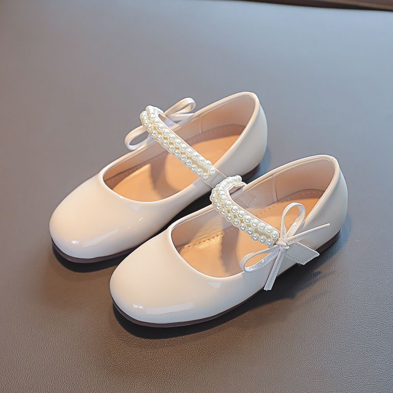 New girls' shoes, princess shoes, children's leather shoes with dresses, flat shoes and bean shoes are suitable for birthday parties, school Christmas parties and banquets.