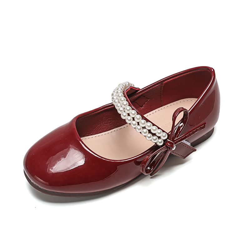 New girls' shoes, princess shoes, children's leather shoes with dresses, flat shoes and bean shoes are suitable for birthday parties, school Christmas parties and banquets.