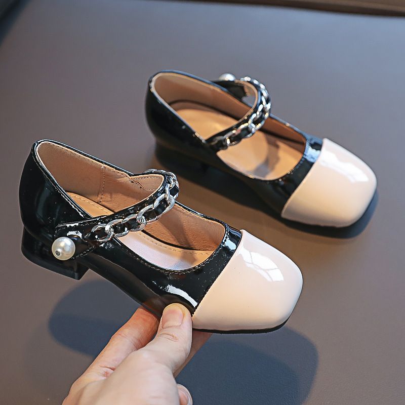 New girls' shoes Princess shoes with dress shoes color matching high-heeled casual shoes are suitable for birthday parties, school Christmas parties and banquets.