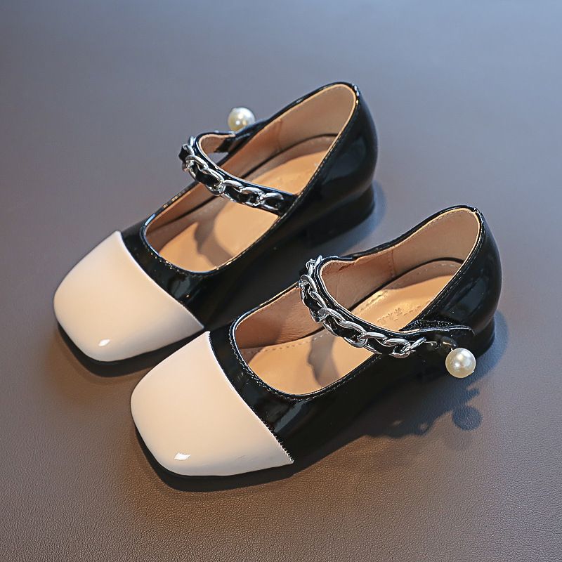 New girls' shoes Princess shoes with dress shoes color matching high-heeled casual shoes are suitable for birthday parties, school Christmas parties and banquets.