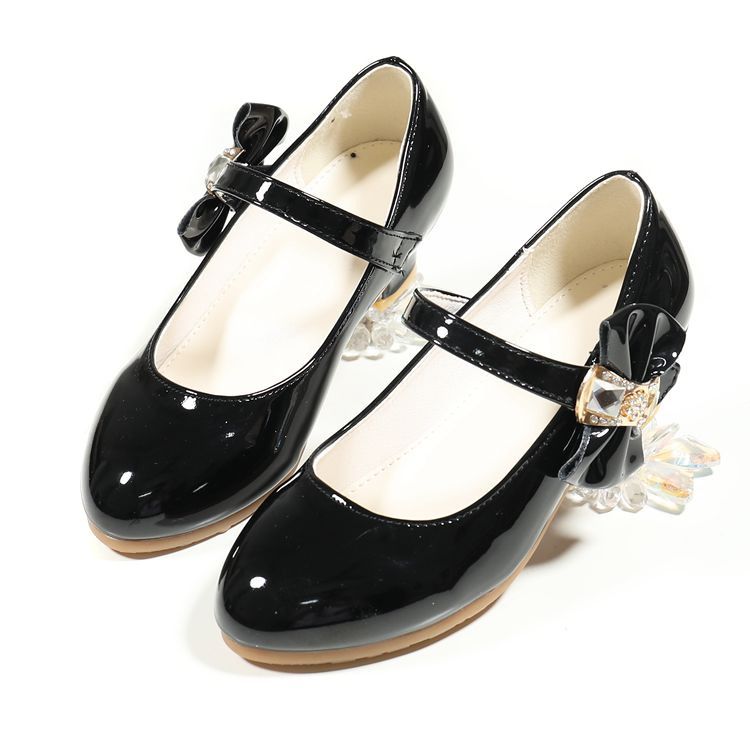 New girls' shoes, Princess shoes with dresses and high heels, are suitable for daily casual birthday parties, school Christmas parties and banquets.