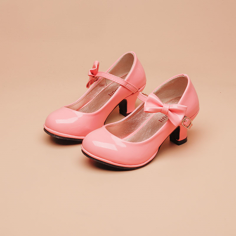 New girls' shoes Princess shoes with dress shoes Children's high-heeled shoes are suitable for daily casual birthday parties, school Christmas parties and banquets.