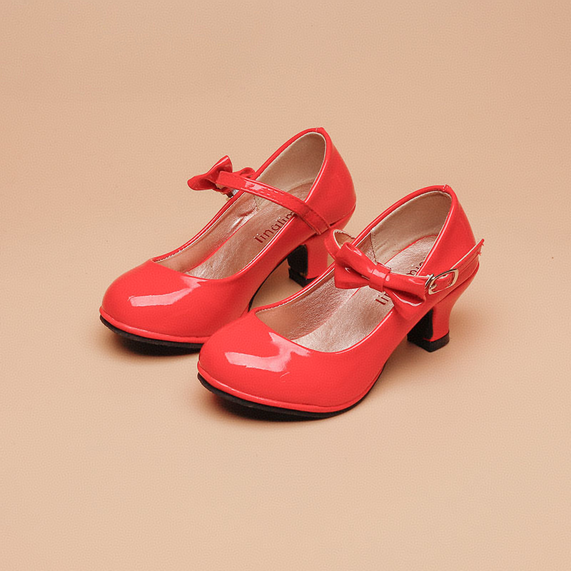 New girls' shoes Princess shoes with dress shoes Children's high-heeled shoes are suitable for daily casual birthday parties, school Christmas parties and banquets.