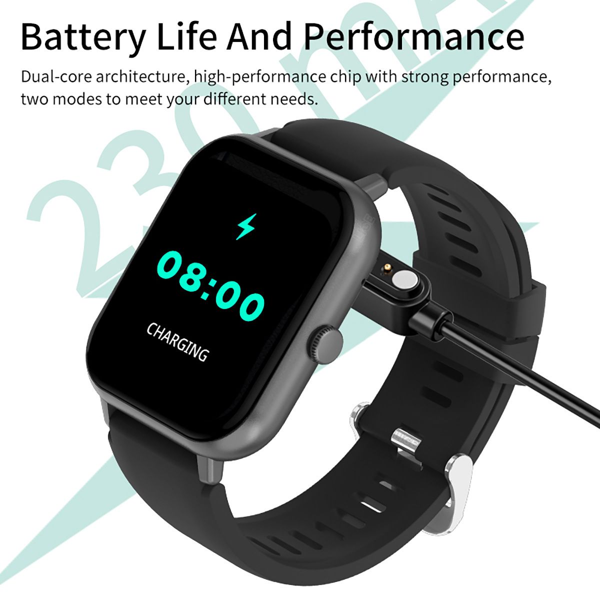 New smart watch Bluetooth call heart rate blood pressure blood oxygen detection outdoor sports watch is suitable for leisure sports business wear.