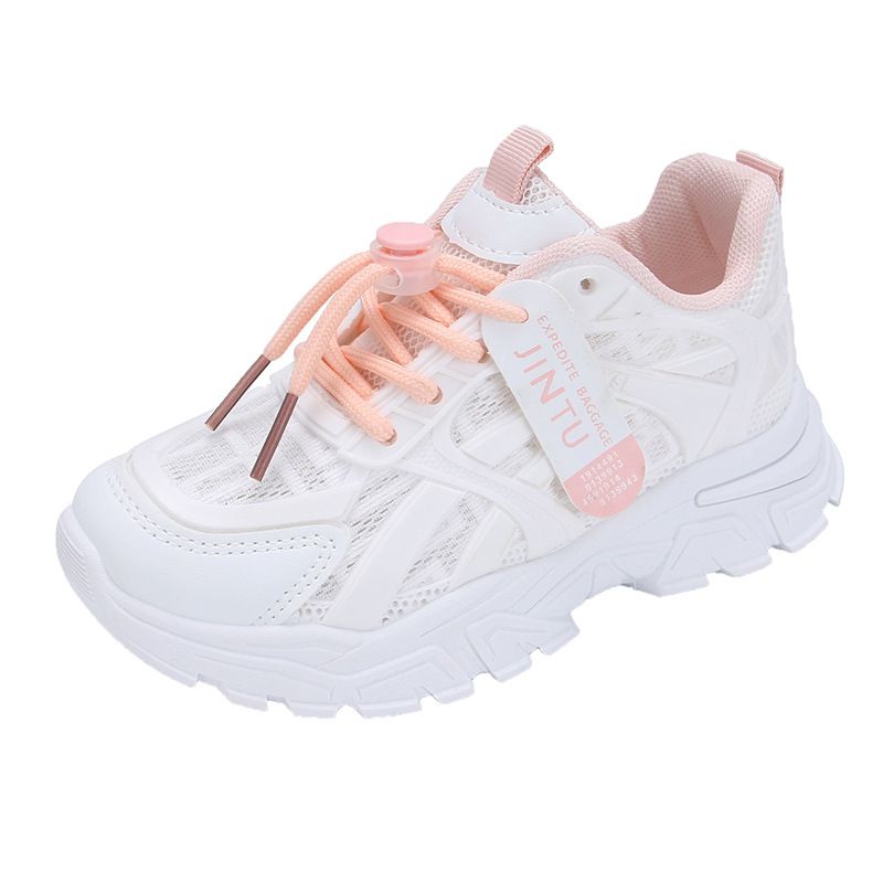 The new girls' sports shoes are light, breathable and non-slip mesh with children's old shoes running shoes suitable for daily leisure sports and outdoor running training.