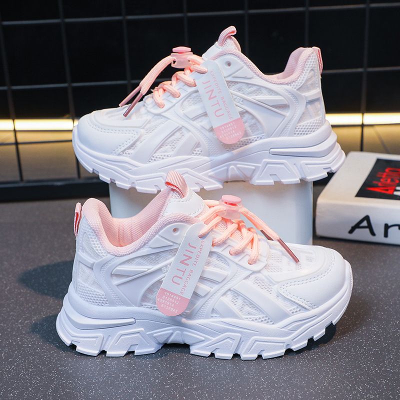 The new girls' sports shoes are light, breathable and non-slip mesh with children's old shoes running shoes suitable for daily leisure sports and outdoor running training.