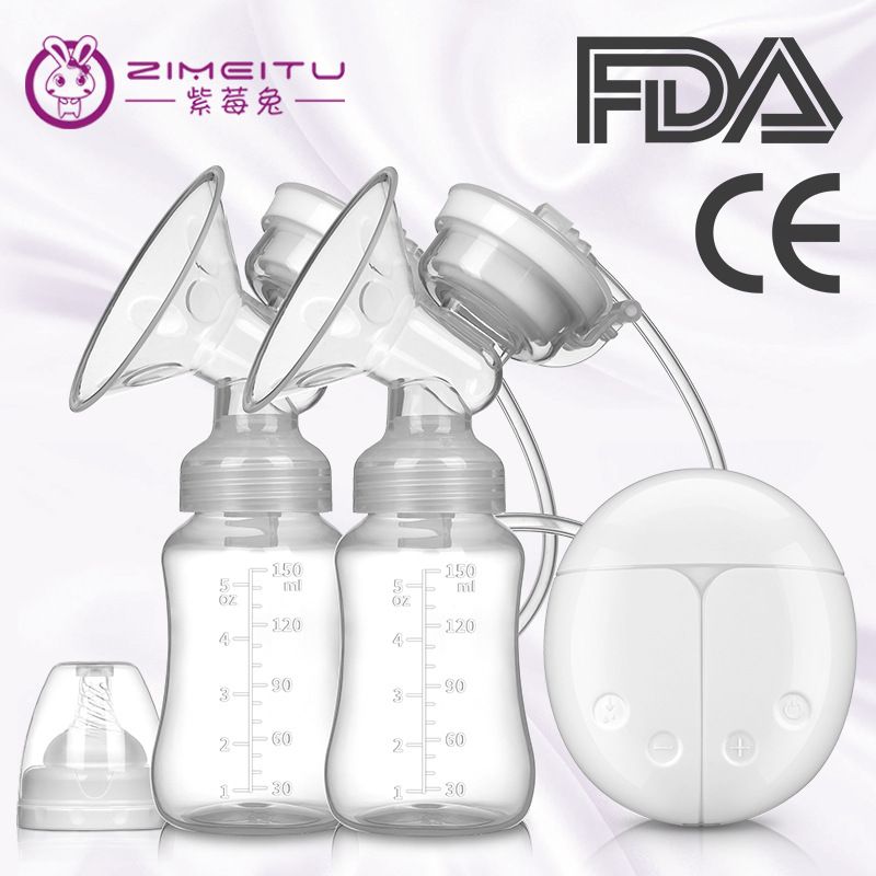 New electric breast pump bilateral mute automatic breast pump automatic milking breast pump non-wearable integrated breast pump