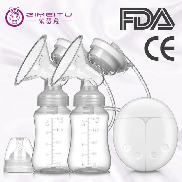New electric breast pump bilateral mute automatic breast pump automatic milking breast pump non-wearable integrated breast pump