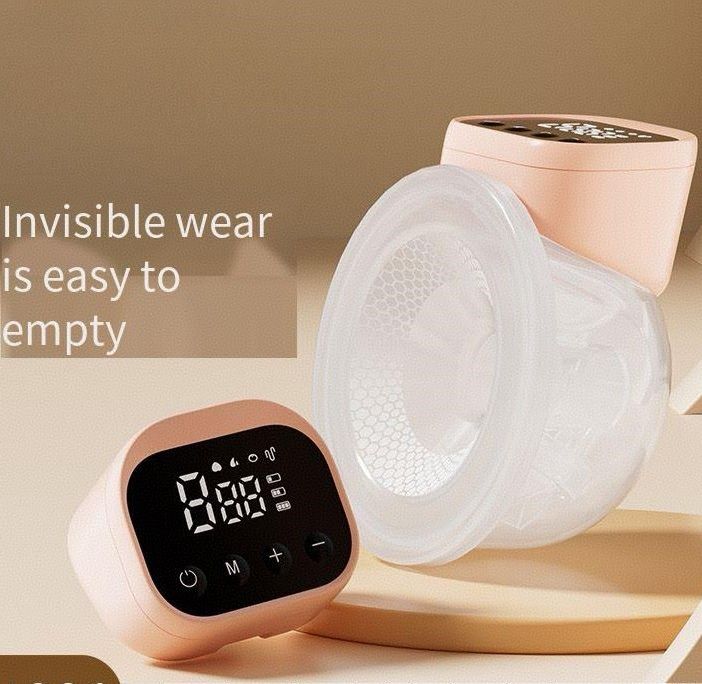 New electric breast pump wearable silent one-piece hands-free large suction invisible milking machine milk collector