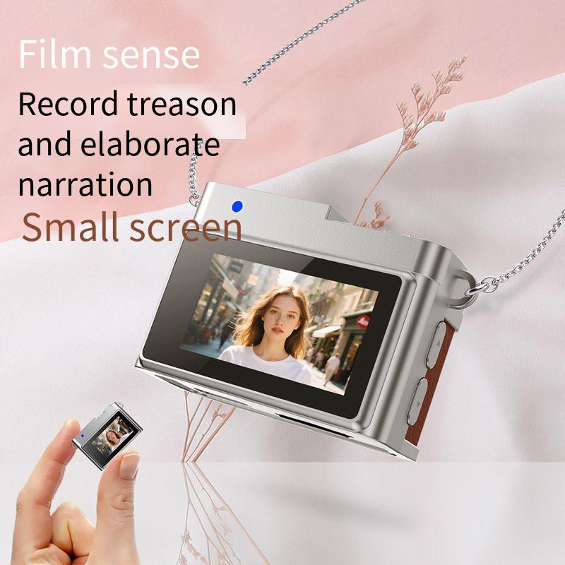 New mini camera, small camera on campus, retro portable mini thumb camera, daily children's gift toys (including memory cards)