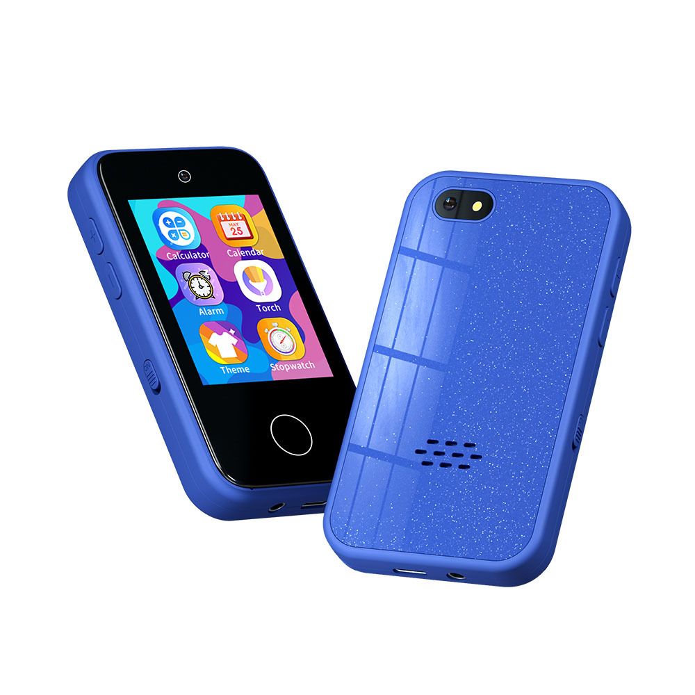 New children's mobile phone smart touch digital mobile phone toys mini cartoon digital HD camera children's toys birthday holiday gifts (including 8G memory card)