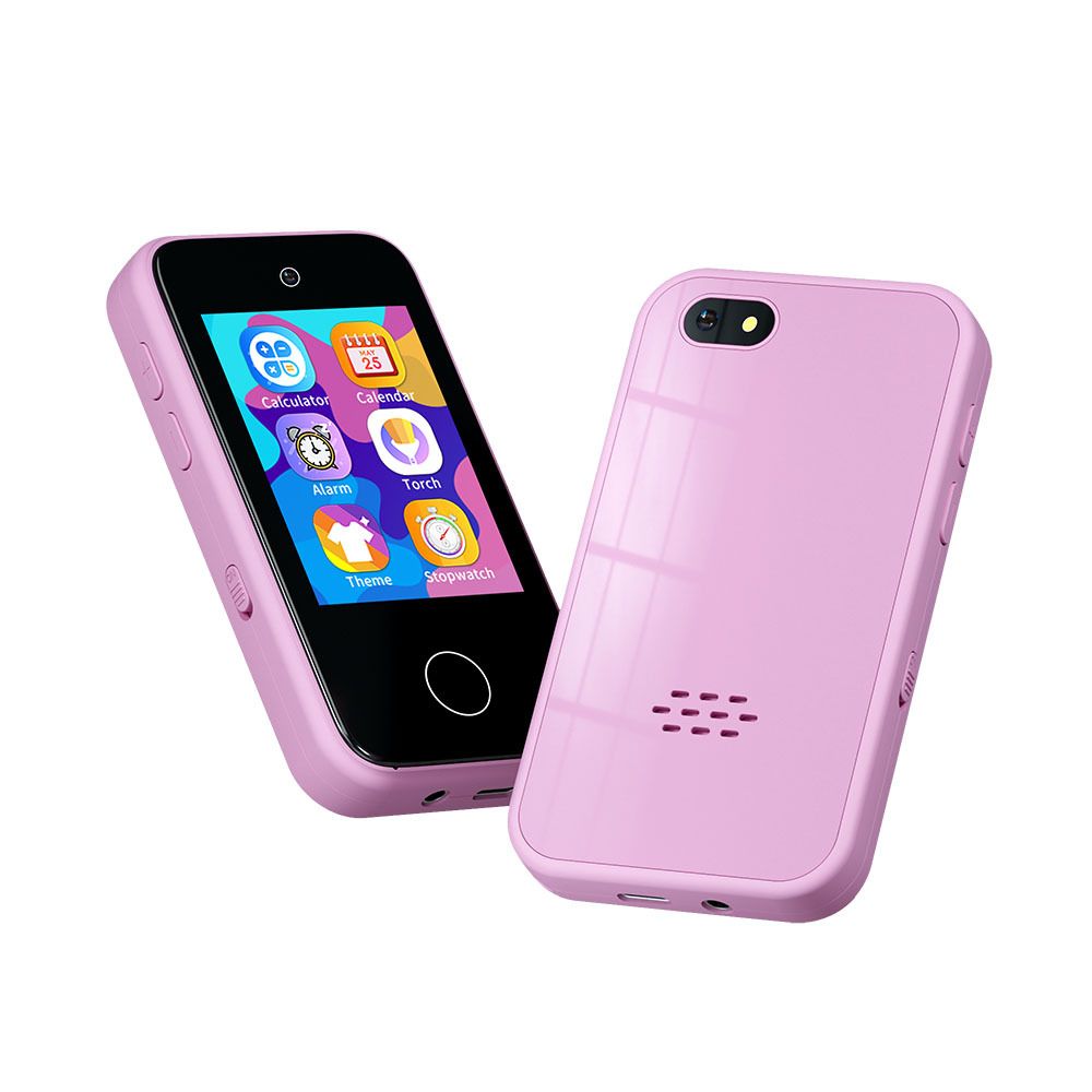 New children's mobile phone smart touch digital mobile phone toys mini cartoon digital HD camera children's toys birthday holiday gifts (including 8G memory card)