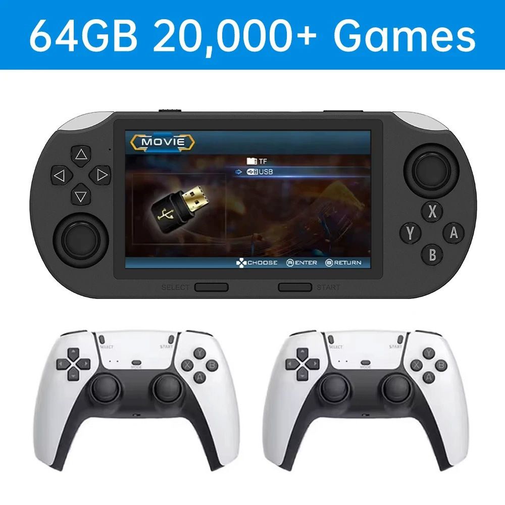 New SF3000 game console 4.5-inch HD big screen handheld GBA double rocker handheld game console