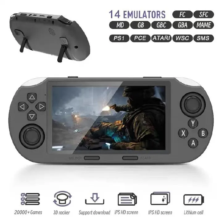 New SF3000 game console 4.5-inch HD big screen handheld GBA double rocker handheld game console