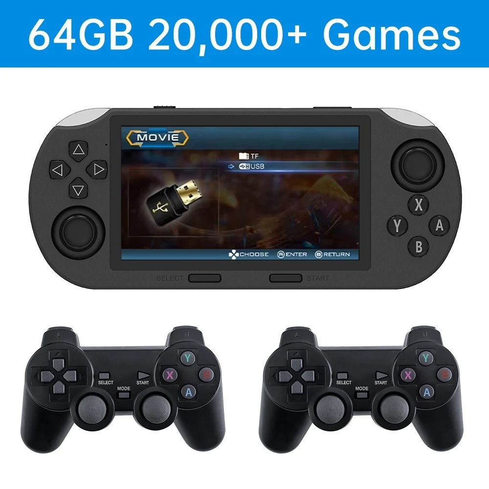 New SF3000 game console 4.5-inch HD big screen handheld GBA double rocker handheld game console