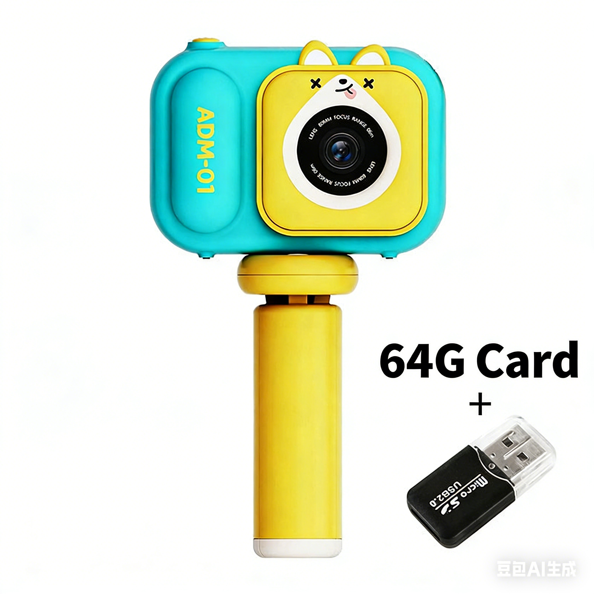 New S11 children's camera 4800W dual-camera 2.4-inch digital camera children's toys birthday holiday gift (send 64G memory card)