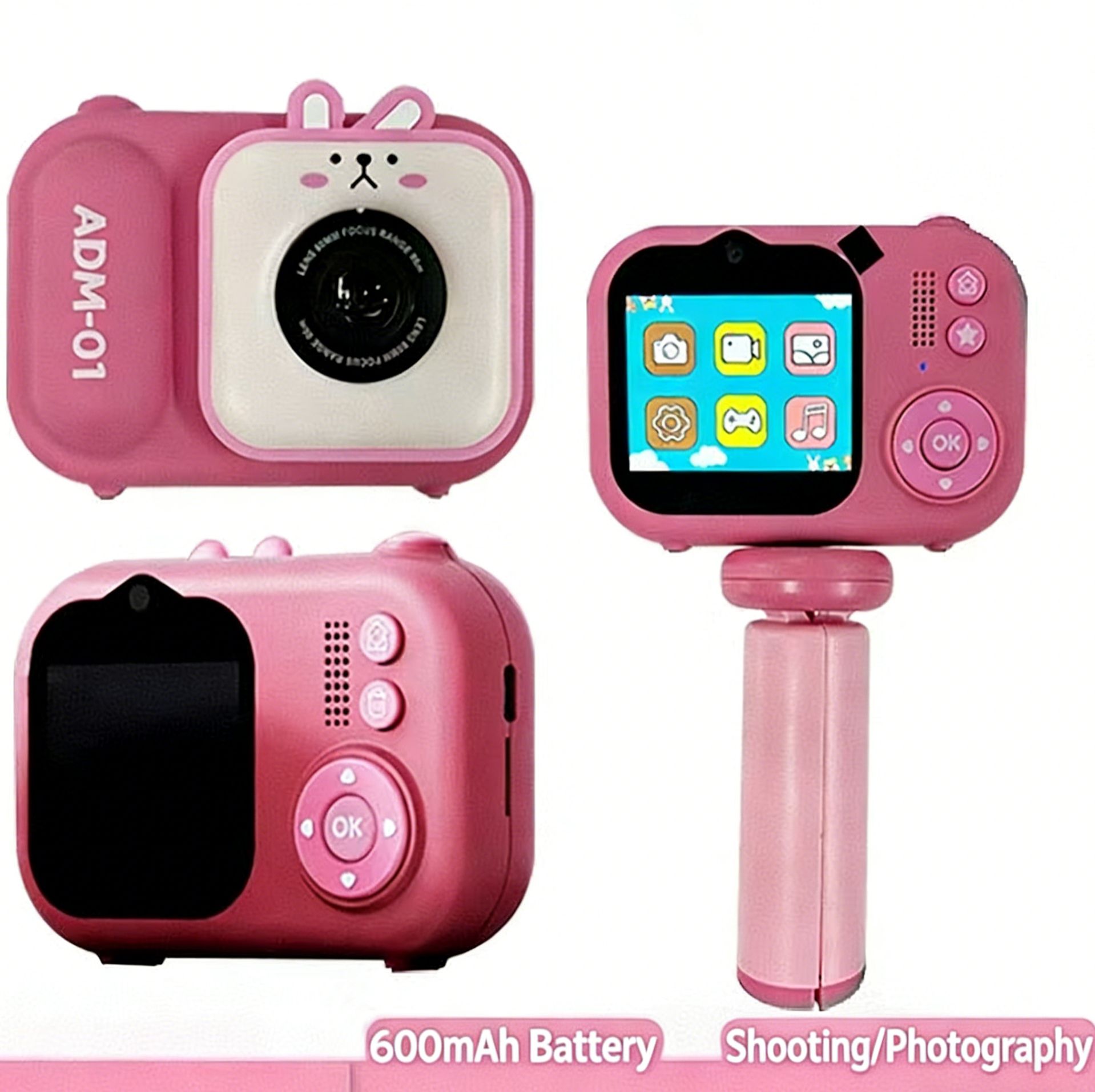New S11 children's camera 4800W dual-camera 2.4-inch digital camera children's toys birthday holiday gift (send 64G memory card)